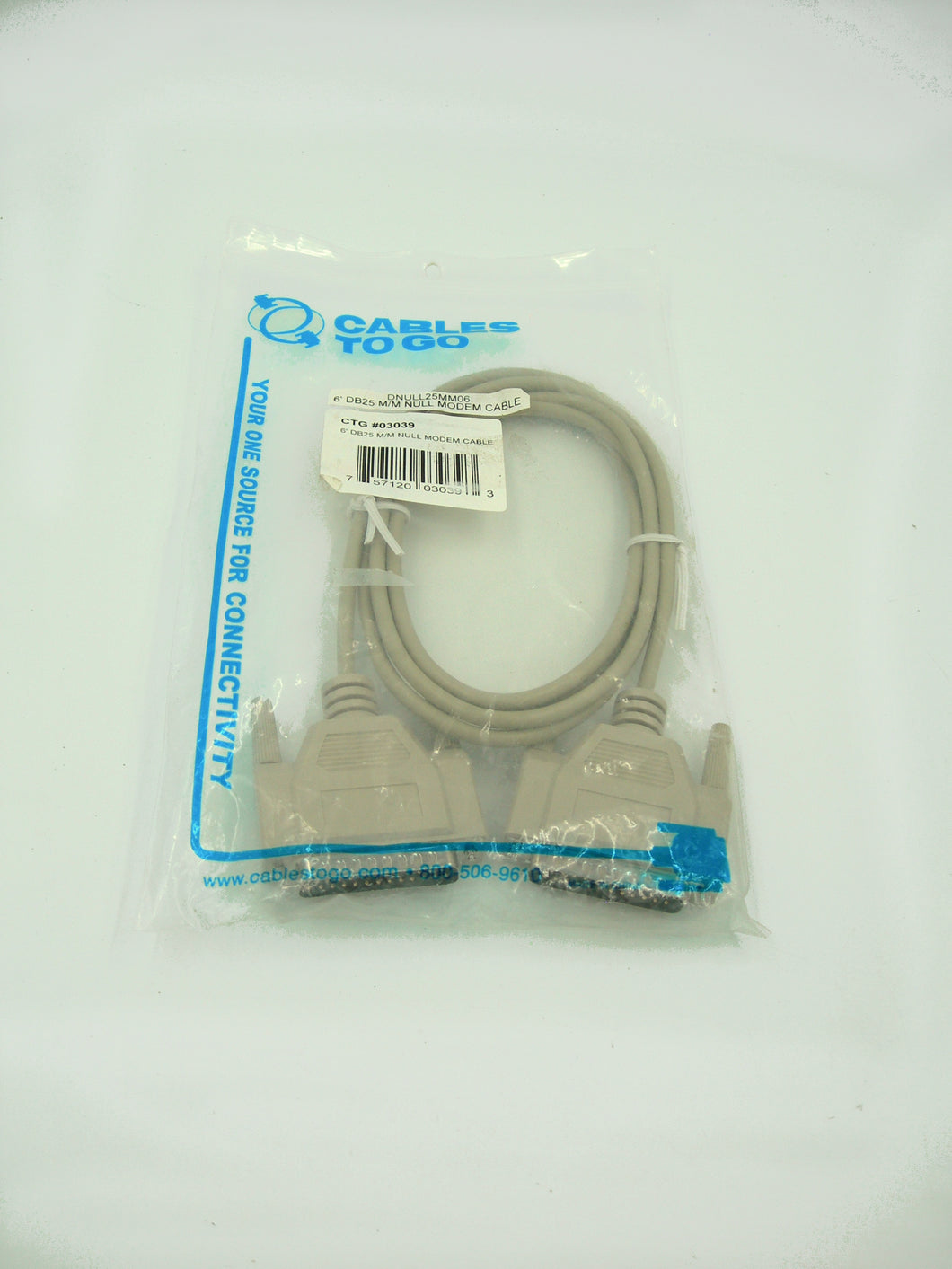 Cable, RS232 - db25 null modem