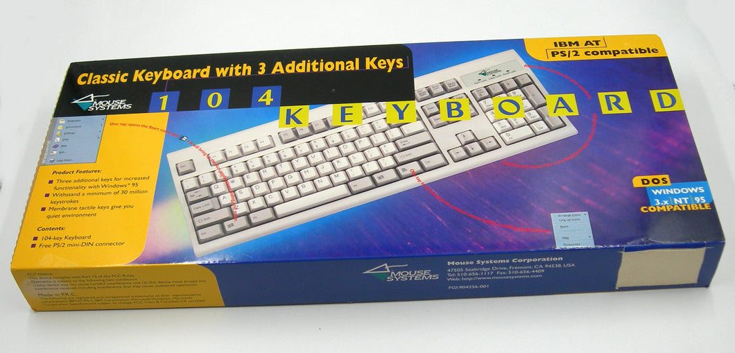 AT keyboard by Mouse Systems - PC2