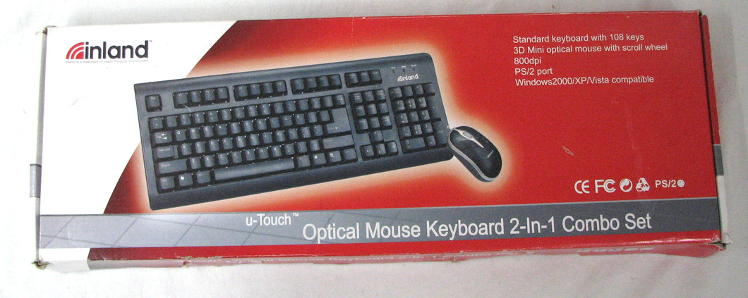 Inland Opti Mouse and Keyboard - PS/2