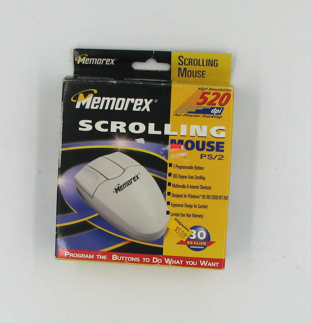 Memorex 3 button Ball Mouse PS/2 interface