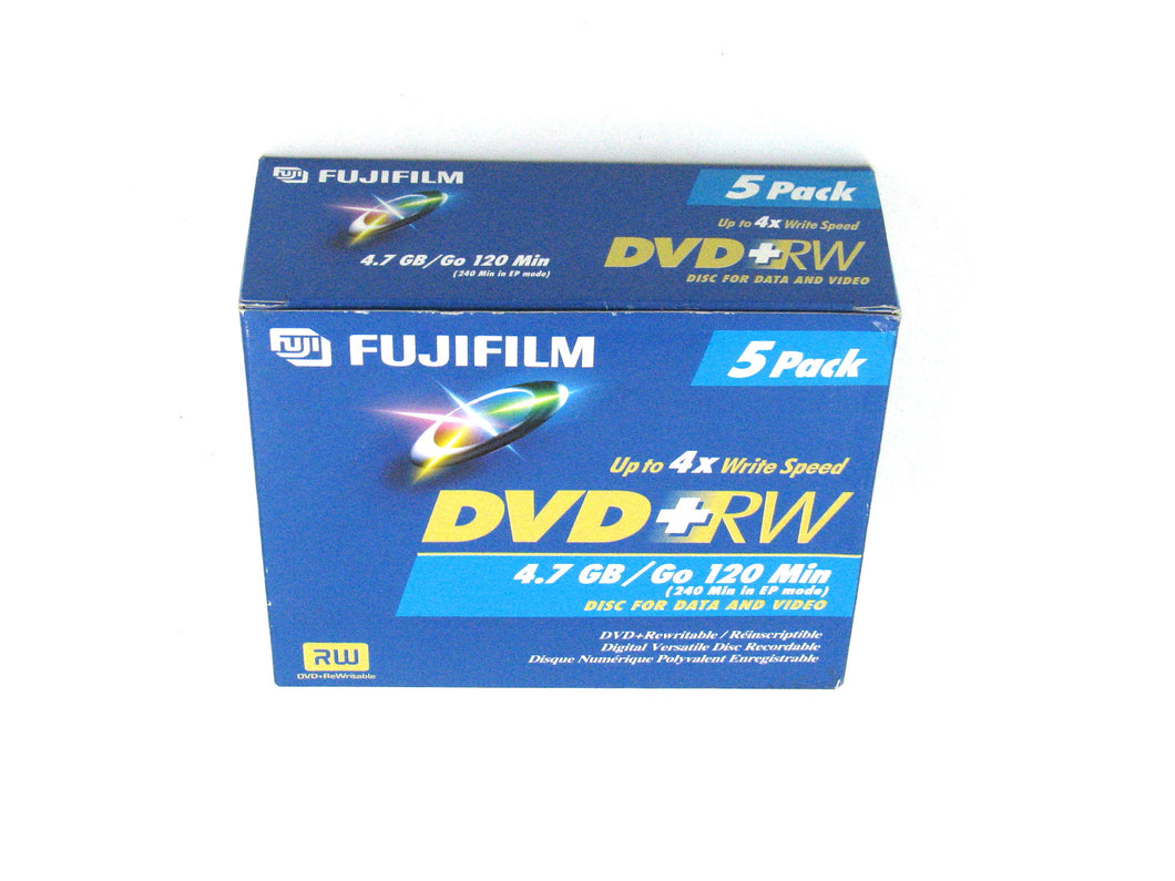 Media, DVD+RW 4.7G 4x with jewel case