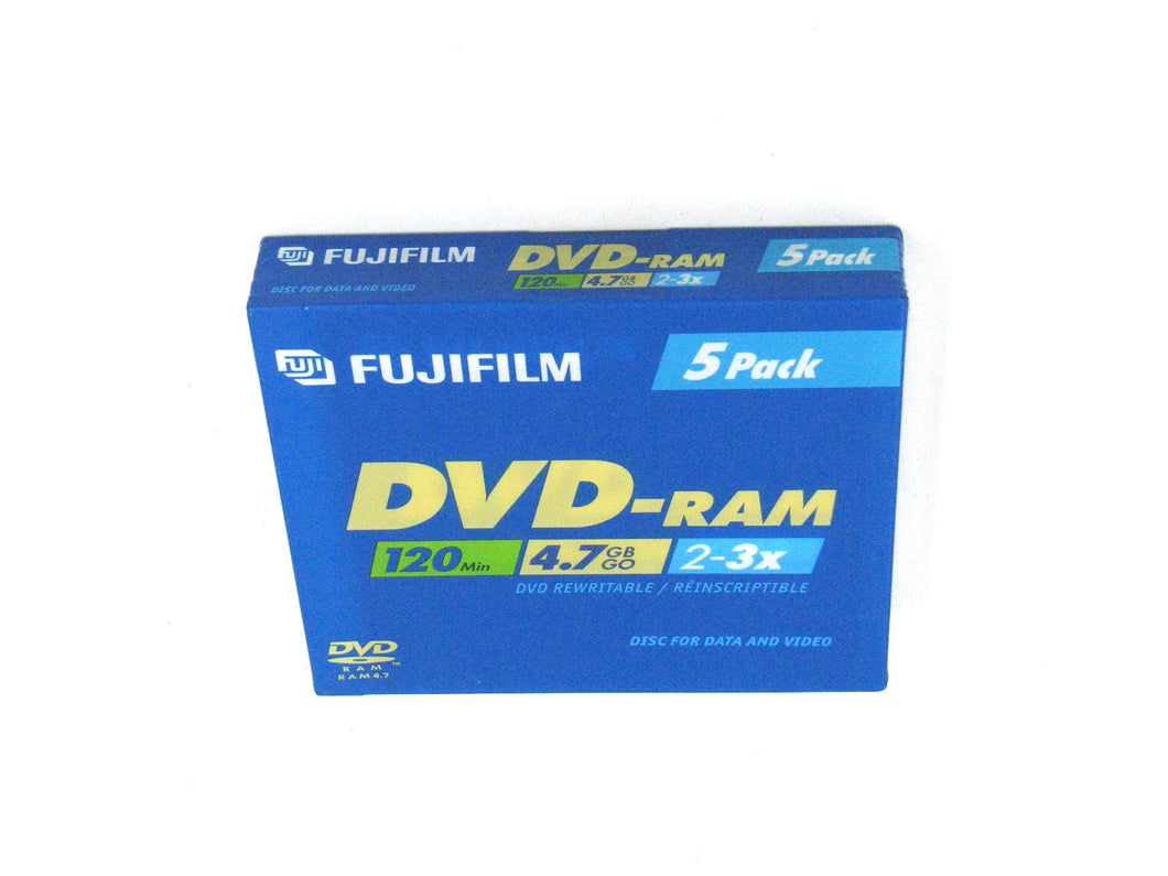 Media, DVD-RAM 4.7G 2-3x with jewel case, FujuFIlm